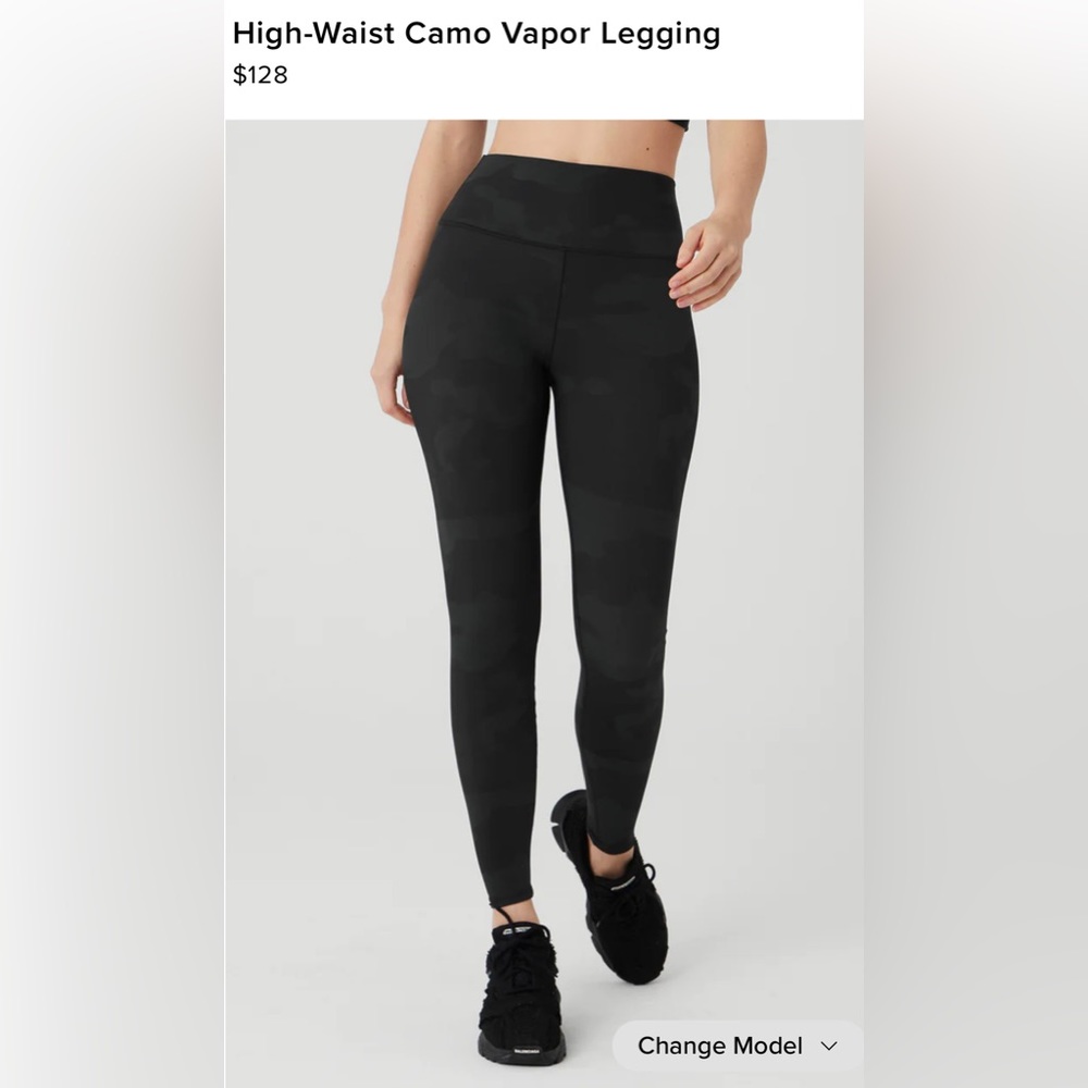 SOLD Alo Yoga High Waist Camo-Vapor Leggings